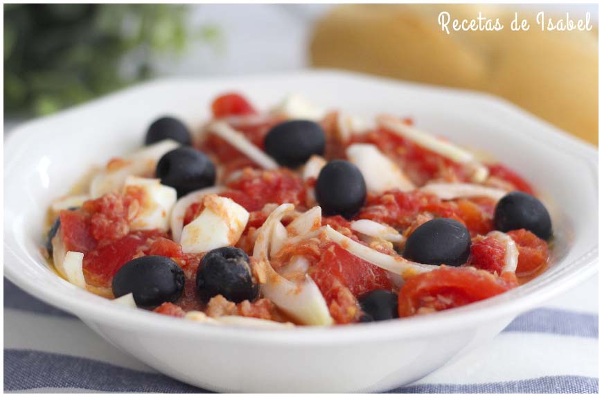 receta de Ensalada Murciana o mojete